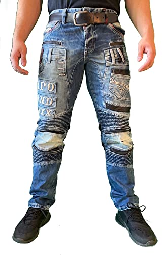 Cipo & Baxx Galaxy Herren Jeans Denim Straight Cut Blau CD637 (W31/L34) von Cipo & Baxx