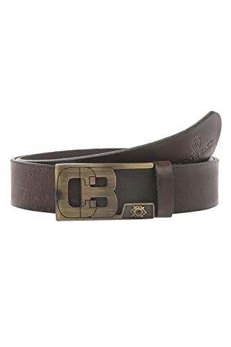 Cipo & Baxx Herren Belt Gürtel Edel Schnalle Ledergürtel Design CG131 Braun 105 von Cipo & Baxx