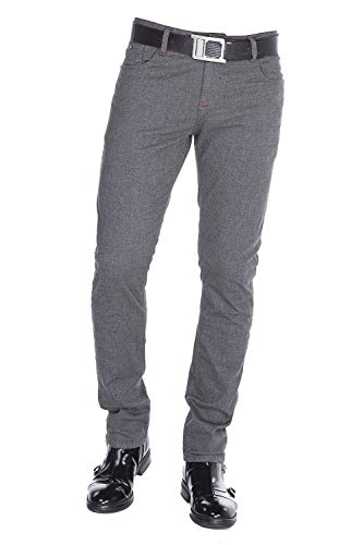 Cipo & Baxx Herren CD372A Hose Jeans Denim Slim-Fit-Men Meliert Regular Basic Jeanshose Anthracite - CD372A-ANTHRACITE-W32-L34 von Cipo & Baxx
