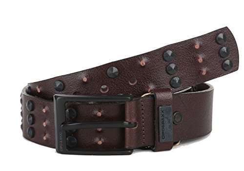Cipo & Baxx Herren Gürtel Belt Nieten Design Ledergürtel CG122 Braun 110 von Cipo & Baxx