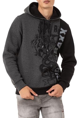 Cipo & Baxx Herren Hoodie Kapuzensweat Sweater Pullover CL541 Anthracite L von Cipo & Baxx