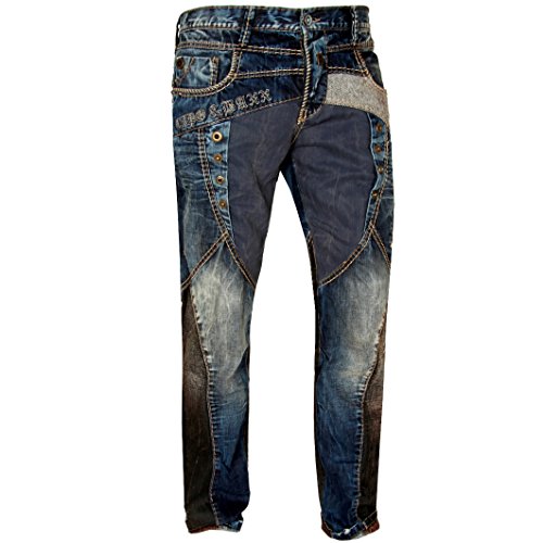 Cipo & Baxx Herren Jeans / Straight Fit Jeans Safe blau W 29 L 32 von Cipo & Baxx