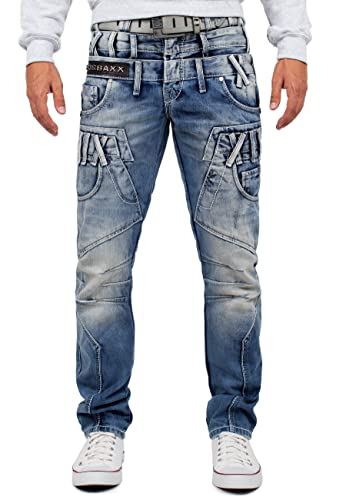 Cipo & Baxx Herren Jeans CD466-bans Blau W32/L32 von Cipo & Baxx