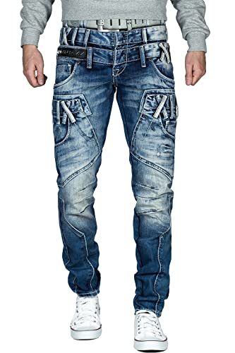 Cipo & Baxx Herren Jeans CD466-bans Blau W38/L34 von Cipo & Baxx