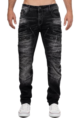 Cipo & Baxx Herren Jeans CD491 Schwarz W40/L32 von Cipo & Baxx