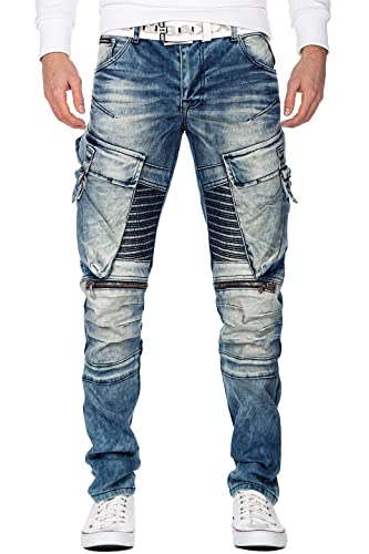 Cipo & Baxx Herren Jeans CD523-bans Blau W40/L32 von Cipo & Baxx