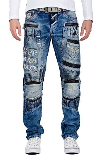 Cipo & Baxx Herren Jeans CD637 Blau W34/L32 von Cipo & Baxx