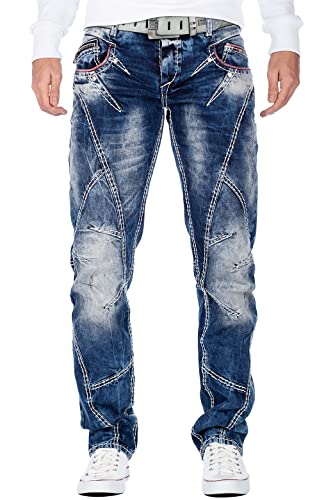 Cipo & Baxx Herren Jeans Hose CD563-bans Blau W42/L32 von Cipo & Baxx