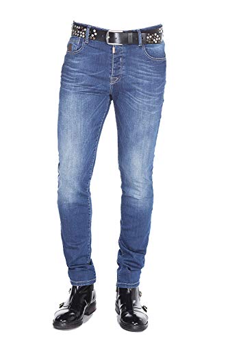 Cipo & Baxx Herren Jeans Hose Denim Regular Fit 5-Pocket Design Slim Fit Casual Pants CD389 BlauW36 L32 Blau von Cipo & Baxx