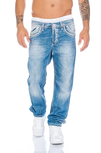 Cipo & Baxx Herren Jeans Hose Nähte von Cipo & Baxx