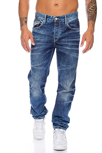 Cipo & Baxx Herren Jeans Hose im dezentem Design (as3, Waist_Inseam, Numeric_33, Numeric_32) von Cipo & Baxx