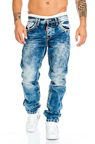 Cipo & Baxx Herren Jeans Hose mit Nähten (W40/L34) von Cipo & Baxx