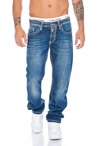 Cipo & Baxx Herren Jeans Hose mit Nähten von Cipo & Baxx