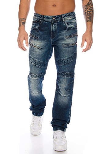 Cipo & Baxx Herren Jeans Hose mit Nähten von Cipo & Baxx