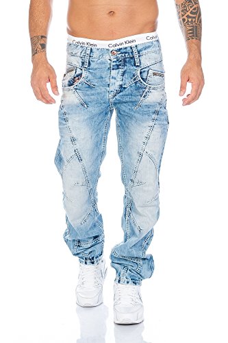 Cipo & Baxx Herren Jeans Hose mit Nähten von Cipo & Baxx