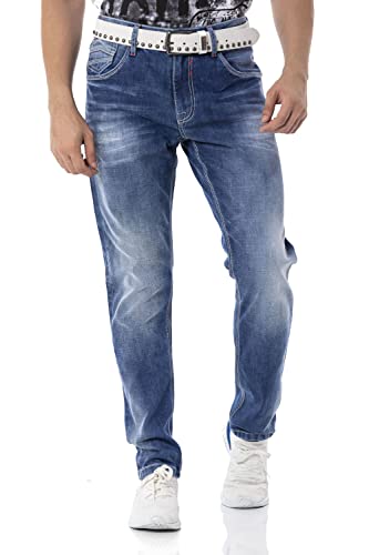 Cipo & Baxx Herren Jeanshose Pants Denim CD796 Blau W34 L32 von Cipo & Baxx