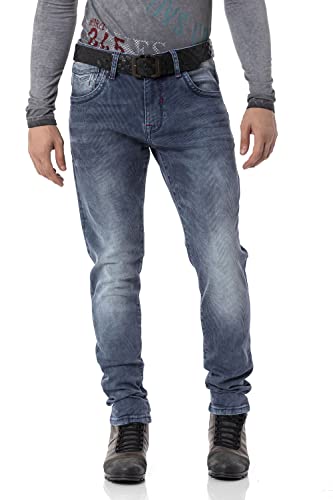 Cipo & Baxx Herren Jeanshose Pants Denim CD811 Blau W33 L32 von Cipo & Baxx