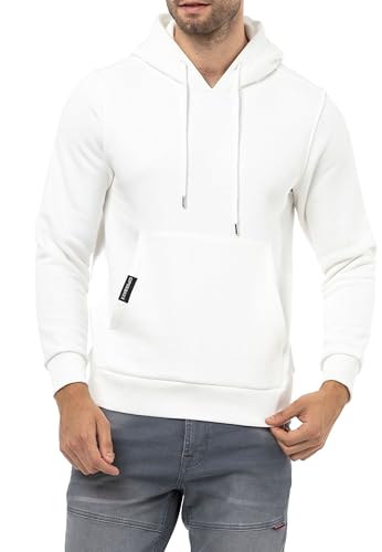 Cipo & Baxx Herren Kapuzenpullover Basic Hoodie Premium Sweatshirt Sweater CL557 Ecru L von Cipo & Baxx