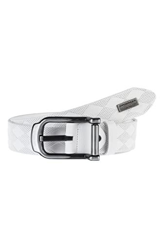 Cipo & Baxx Herren Ledergürtel Belt Rauten-Prägung Gürtel Leder CG186 Weiß Gr.85 von Cipo & Baxx