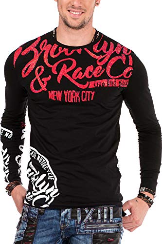 Cipo & Baxx Herren Longsleeve Schwarz S von Cipo & Baxx