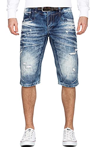 Cipo & Baxx Herren Shorts 20CB13-BANS Blau W28 von Cipo & Baxx