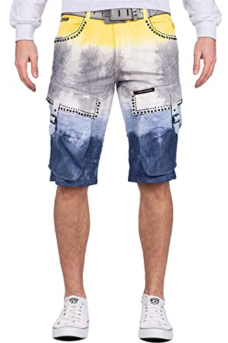 Cipo & Baxx Herren Shorts CK211 Gelb W31 von Cipo & Baxx