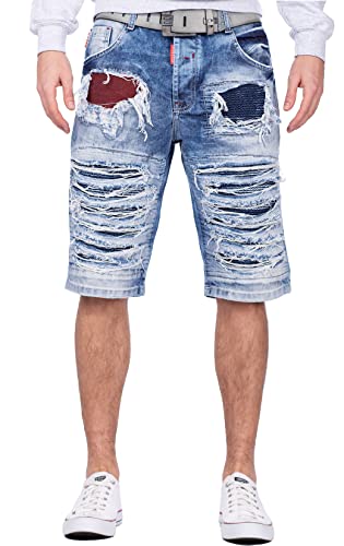 Cipo & Baxx Herren Shorts CK219 Blue W32 von Cipo & Baxx