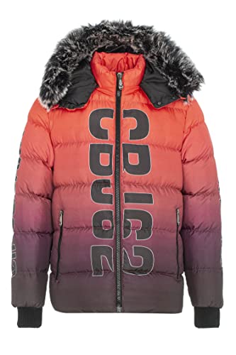 Cipo & Baxx Herren Steppjacke Winterjacke Markenbuchstaben Bubble Jacke CM190 Rot L von Cipo & Baxx