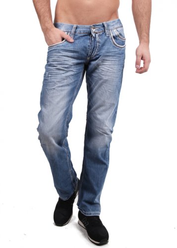 Cipo & Baxx Herren C-0595 Jeanshose, Blau, 31W / 32L von Cipo & Baxx