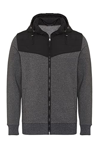 Cipo & Baxx Herren Sweatjacke Hoodie CL535 Schwarz – Stylischer Pullover im Modernen Casual Streetwear Stil mit Reißverschluss & Kapuze für Alltag Freizeit & Party - CL535 Schwarz M von Cipo & Baxx