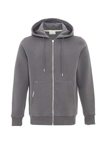 Cipo & Baxx Herren Sweatjacke Sweatshirt Basic Kapuzenpullover Reißverschluss Sweat CL556 Anthracite XL von Cipo & Baxx