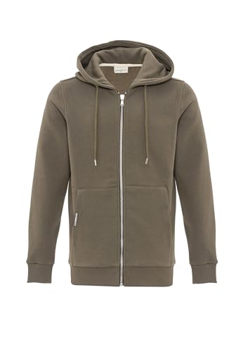 Cipo & Baxx Herren Sweatjacke Sweatshirt Basic Kapuzenpullover Reißverschluss Sweat CL556 Khaki XXL von Cipo & Baxx