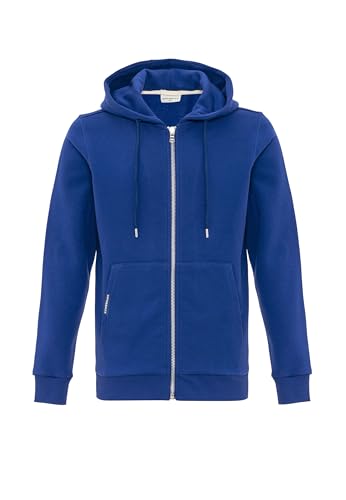 Cipo & Baxx Herren Sweatjacke Sweatshirt Basic Kapuzenpullover Reißverschluss Sweat CL556 Saxeblau L von Cipo & Baxx