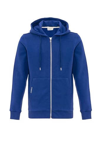 Cipo & Baxx Herren Sweatjacke Sweatshirt Basic Kapuzenpullover Reißverschluss Sweat CL556 Saxeblau XXL von Cipo & Baxx