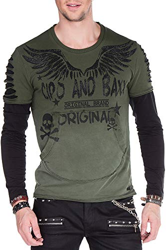 Cipo & Baxx Herren Sweatshirt Longsleeve Langarmshirt Sweat Pullover Sweater Khaki Gr.M Cipo & Baxx Herren Sweatshirt Longsleeve Langarmshirt Sweat Pullover Sweater Khaki Gr.M von Cipo & Baxx