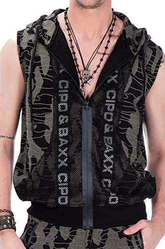 Cipo & Baxx Herren Sweatweste Sport Freizeit Kapuzenpullover Ärmellos Weste Tops mit Mustermix Braun M Cipo & Baxx Herren Sweatweste Sport Freizeit Kapuzenpullover Ärmellos Weste Tops mit Mustermix Braun M von Cipo & Baxx