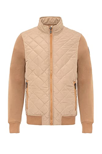 Cipo & Baxx Herren Übergangsjacke Steppjacke Sweat Rautenmuster Jacke CJ295 Beige M von Cipo & Baxx