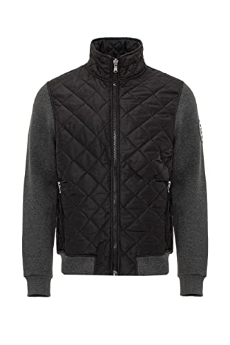 Cipo & Baxx Herren Übergangsjacke Steppjacke Sweat Rautenmuster Jacke CJ295 Black S von Cipo & Baxx