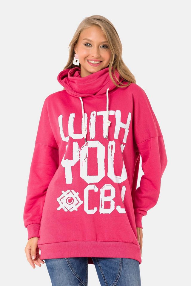 Cipo & Baxx Hoodie Sweatshirt (1-tlg) mit coolem Markenprint und Loop-Schal, WL345 von Cipo & Baxx