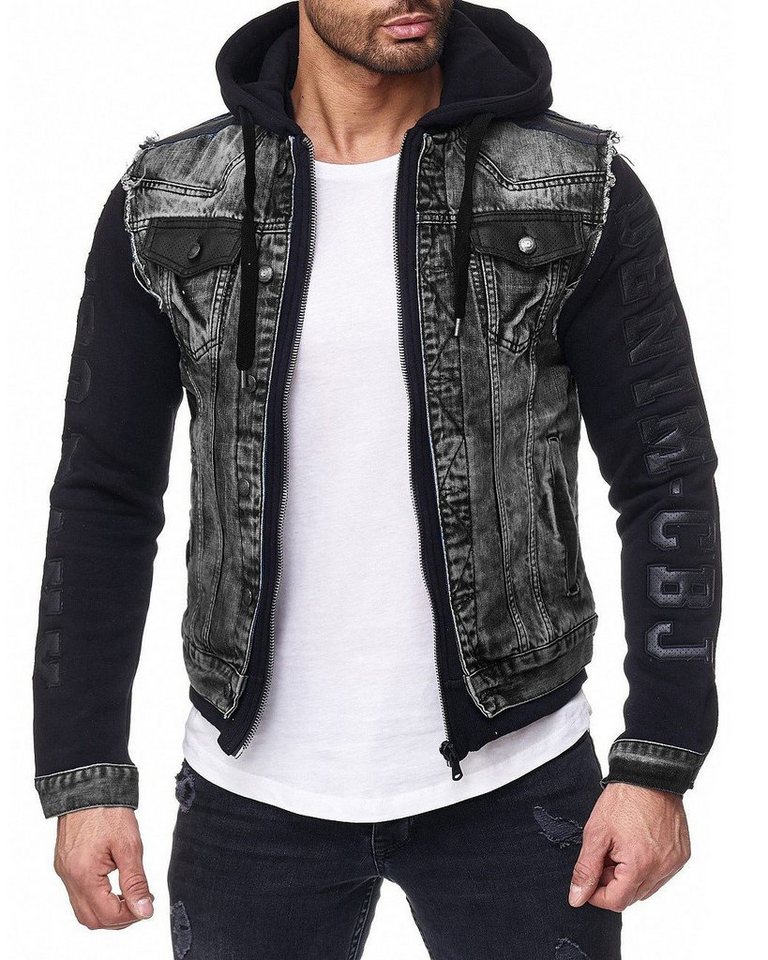 Cipo & Baxx Jeansjacke Herren regular fit Jacke Denim BA-CJ155 Black M von Cipo & Baxx