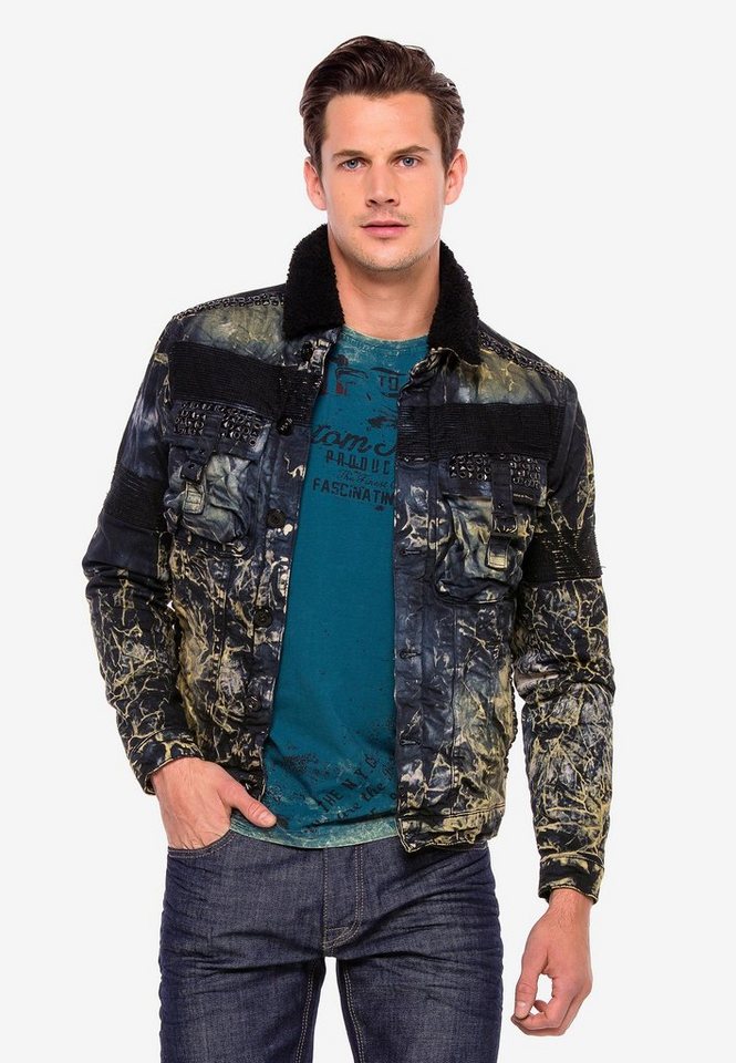 Cipo & Baxx Jeansjacke (1-St) mit angesagter Waschung von Cipo & Baxx