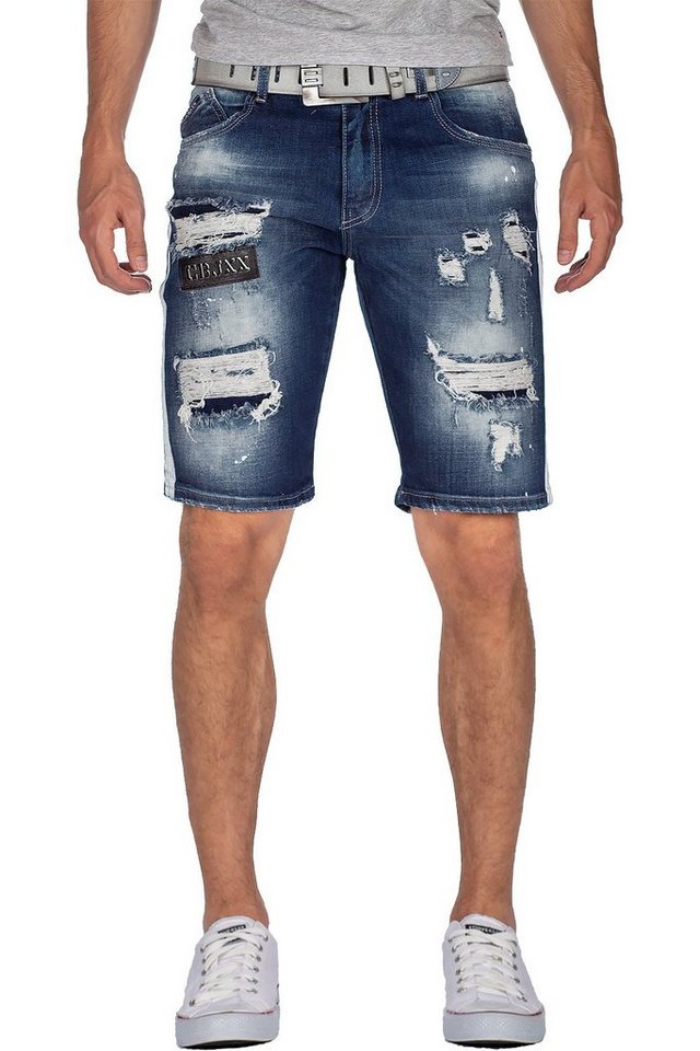 Cipo & Baxx Jeansshorts Cipo & Baxx Herren Shorts BA-CK190 (1-tlg) Destroyed Effekte mit Patches von Cipo & Baxx