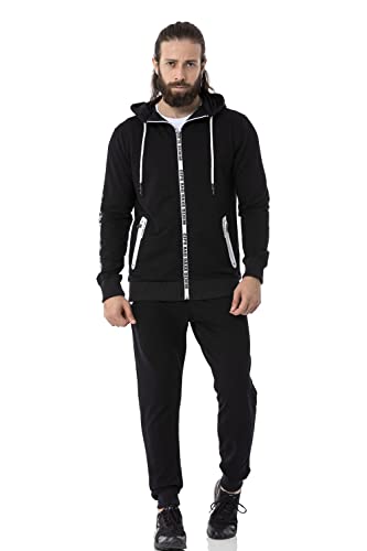 Cipo & Baxx Jogginganzug Sportanzug Sweat Pants Sweatjacke CLR151 Schwarz L von Cipo & Baxx