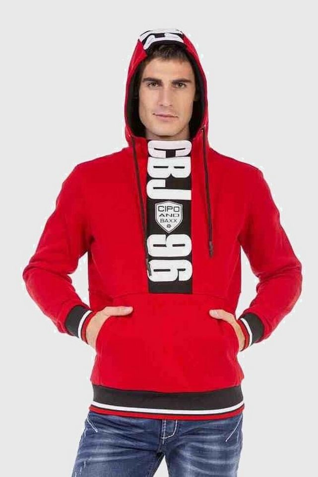 Cipo & Baxx Kapuzenpullover Sweatshirts (1-tlg) mit Markenprint von Cipo & Baxx