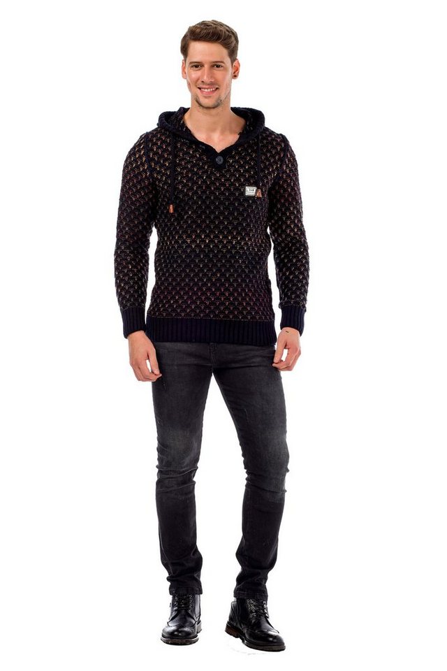 Cipo & Baxx Kapuzensweatshirt mit coolem Muster von Cipo & Baxx
