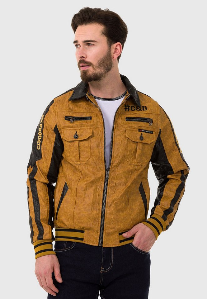 Cipo & Baxx Lederimitatjacke Jacke aus Kunstleder von Cipo & Baxx