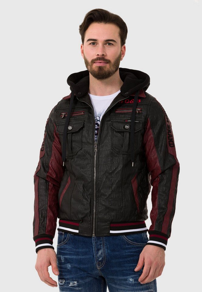 Cipo & Baxx Lederimitatjacke Jacke aus Kunstleder von Cipo & Baxx
