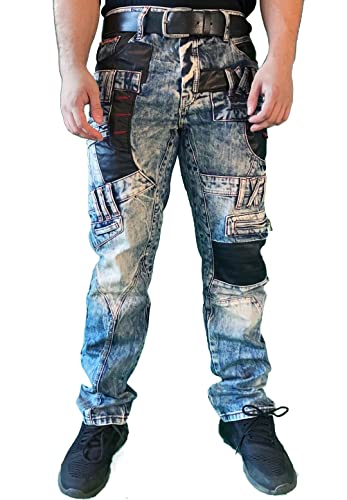 Cipo & Baxx Matrix Herren Jeans Denim CD482 Straight Cut (W42/L32) von Cipo & Baxx
