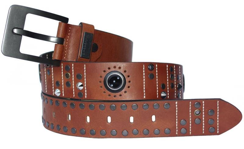 Cipo & Baxx Nietengürtel extravaganter Ledergürtel von Cipo & Baxx