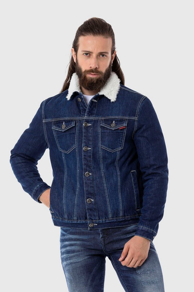 Cipo & Baxx Outdoorjacke Jacke mit Kunstpelz-Kragen von Cipo & Baxx